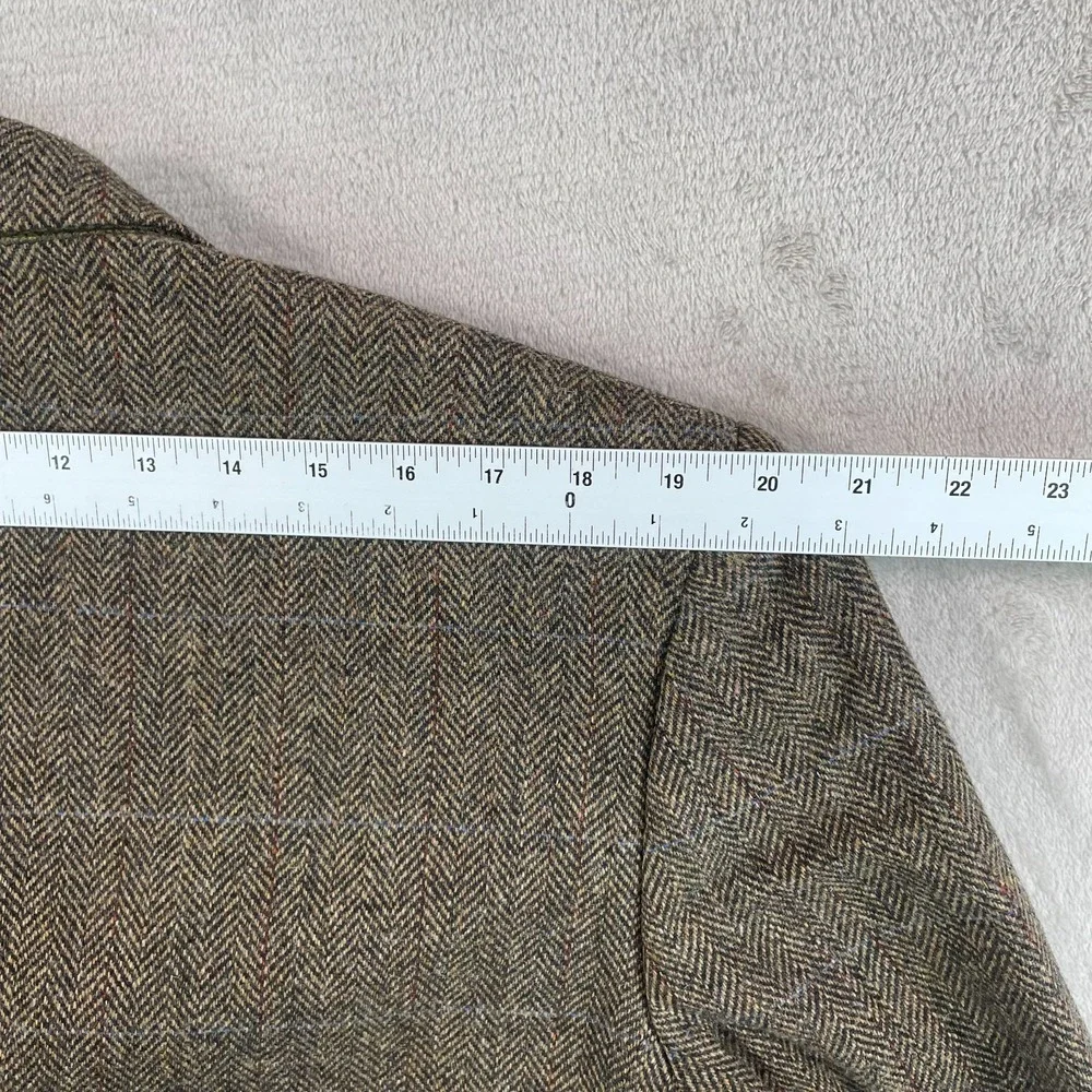 BANANA REPUBLIC Blazer Sport Coat Jacket Men 40R Brown Wool Herringbone Office‎